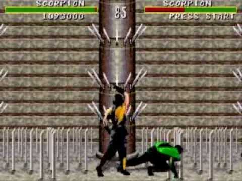 Mortal Kombat Mega Drive ( Genesis ) Scorpion vs Reptile