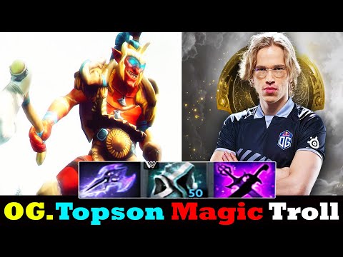 Ti Winner OG.Topson Mid Troll Warlord against MC Phantom Lancer and Resolut1on Earth Spirit GG DotA