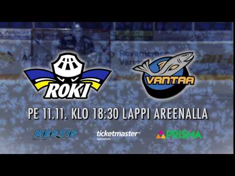 RoKi - Kiekko-Vantaa 11.11.16, ottelumainos