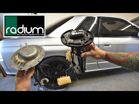Installing Radium Engineering Fuel Pump Hanger Nissan R32 / 240sx