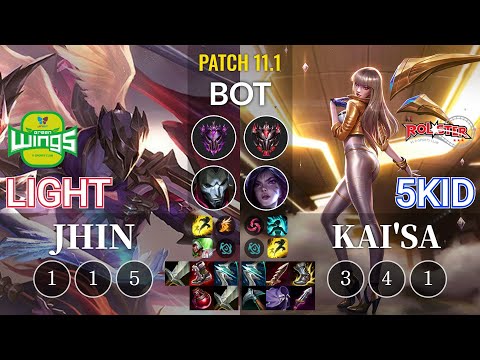 JAG Light Jhin vs KT 5kid Kai'Sa Bot - KR Patch 11.1