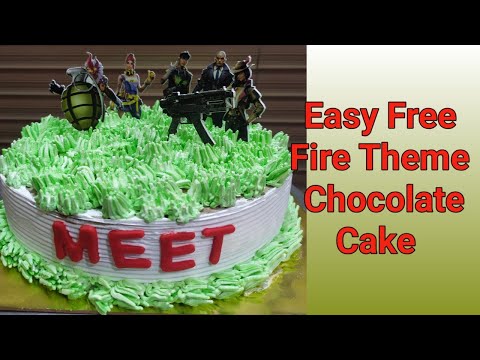Free Fire Theme Chocolate Cake By Ruchita's Kitchen