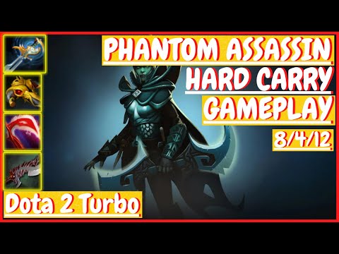 Phantom Assassin 8/4/12 [HARD CARRY] [Gameplay DOTA 2 Turbo] 7.31