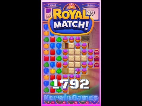 Royal Match Level 1792 - No Boosters Gameplay