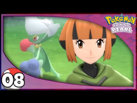 Eterna Gym Leader Gardenia & Roserade!  Pokemon Shining Pearl Gameplay 100% Walkthrough - Part 8!