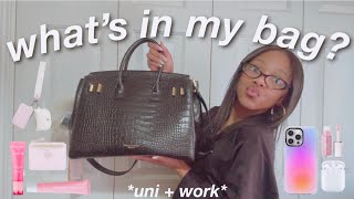 what’s in my uni + work bag?!