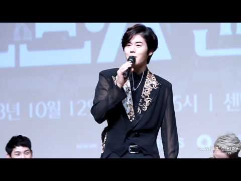 [Fancam]131012 ZE:A Dongjun - Aqua man(ver.2) + 다시 사랑한다 말할까
