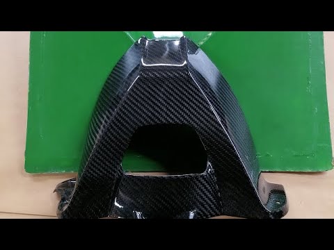 2K clear coat in mold carbon fiber resin infusion process!