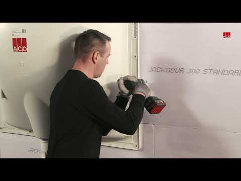 ACO Lichtschacht Montage auf Perimeterdämmung und Einbau der Rückwand