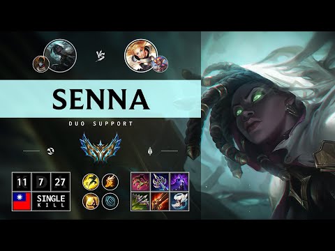 Senna Support vs Lux: Killing spree - TW Challenger Patch 14.15