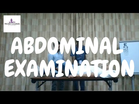 MRCEM OSCE: Abdominal examination (video)