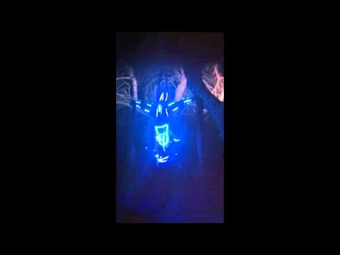 Ibiza 2012 The SKYHI-LIGHTER  / Robot LED Aerial  Act - Marcello Bravo en Ibiza