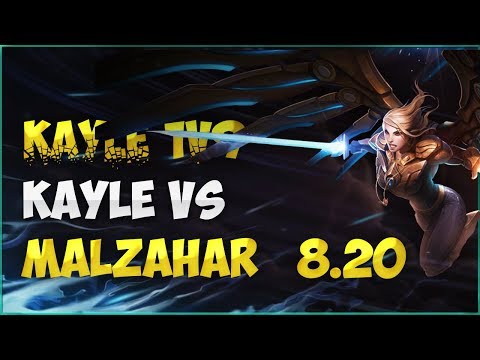 kayle 1v9 | Kayle vs Malzahar MID | Diamond mmr Gameplay | 8.20