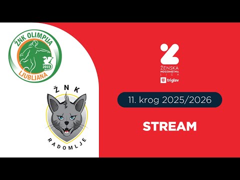 ŽNK Olimpija Ljubljana - ŽNK Radomlje Medex | 11. krog ŽNL Triglav  | Stream