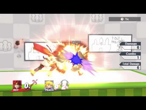 SSB Wii U Roy Moveset