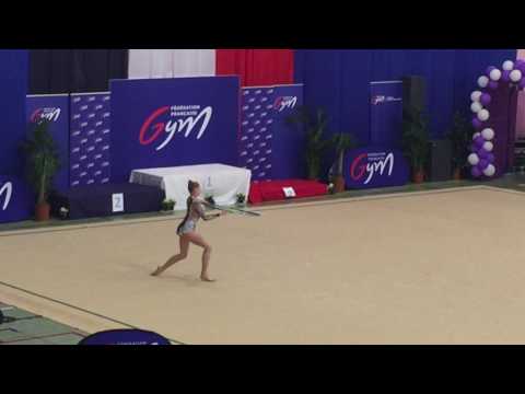 Championnat de France Elite junior 2017 - Valérie Romenski cerceau