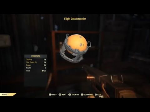 Fallout 76 Rare Junk Location - Flight Data Recorder