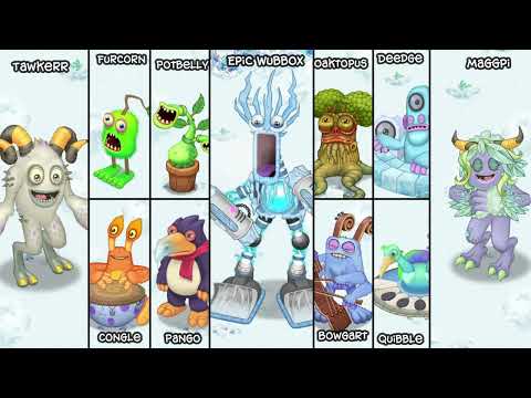 Cold Island but each Monster is Zoomed in! (Sounds Better)