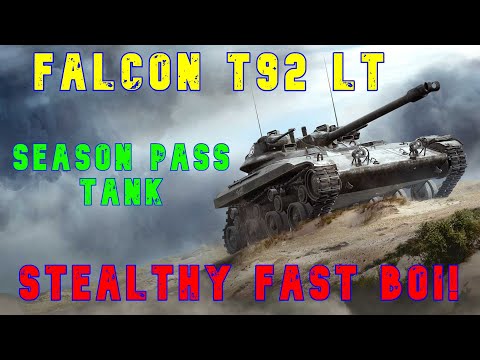 Falcon T92 LT -Season Pass Tank- Stealthy Fast Boi! ll Wot Console - World of Tanks Console