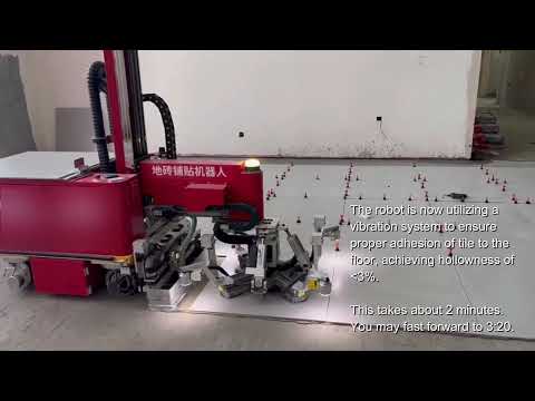 Tile laying robot Video