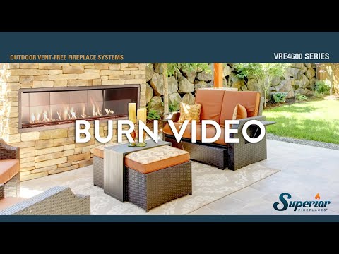 Superior VRE4600 Series 48" Vent-Free Linear Outdoor Fireplace, Electronic Ignition (F4834) (ODLVF48ZEN)