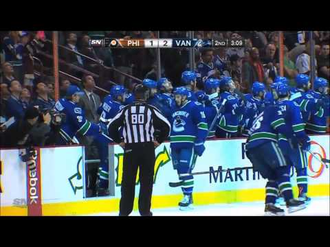 canucks vs flyers highlights dec 30 2013