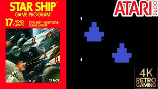 Star Ship Atari 2600 4k Gameplay