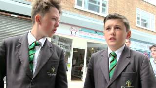 Woodham Academy boys help homeless man May 2015