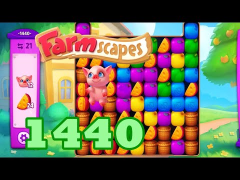 Farmscapes Level 1440 HD Gameplay Walkthrough | 3 - match game | android | GameGo Game