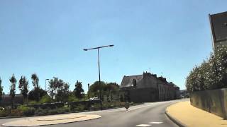 preview picture of video 'Driving Along Rue Jean Moulin, Rue Kreisker, Rue d'Ys & Rue Poul ar Saf, Cast, Finistere, France'