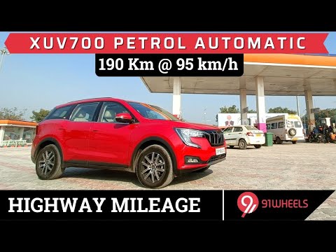 Mahindra XUV700 Petrol Automatic Mileage Run || Highway Fuel Economy at 95km/h