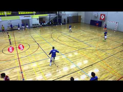Finland futsal warm-up