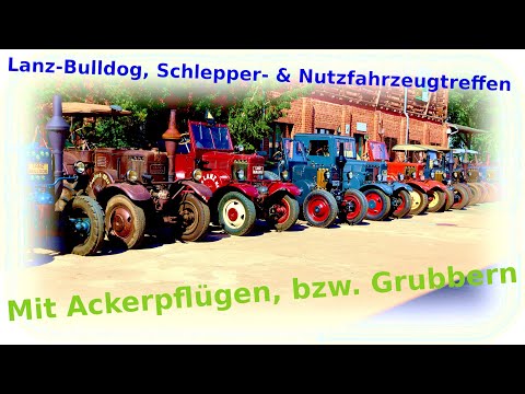 Bulldog, tractor & commercial vehicle meeting in Niederwürschnitz, Alte Ziegelei, field plowing 2024