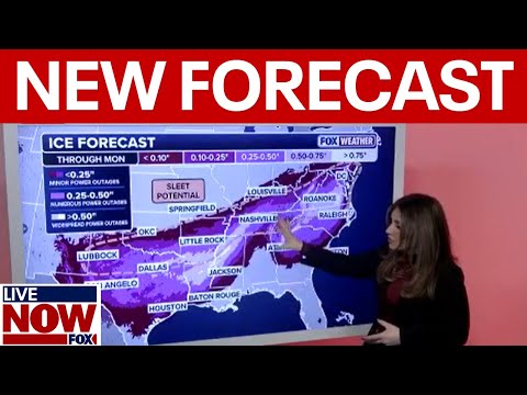 Winter weather: ice storm warning