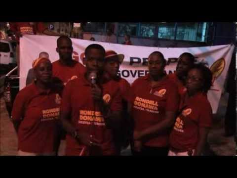 Rondell Donawa Campaign motorcade with the Hon Mr Patrick Manning