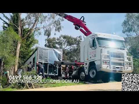 30ft Expandable Home Import to Installation | SuperTilt, Reach Stacker & 43TM Crane