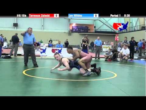 University Nat`ls GR 84 KG / 185 lbs: Terrence Zaleski vs. Lee Wildes