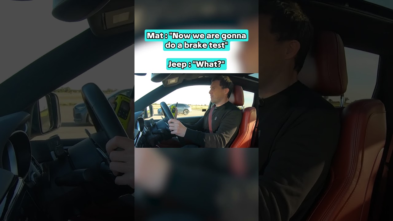 Audi RSQ8 vs Jeep Trackhawk brake test! ✋🛑