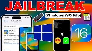 😍👀🤯 JAILBREAK LATEST iOS 16.3.1 on Windows iSO Method| Palen1x PaleRa1n-C Jailbreak iOS 15/16 Window