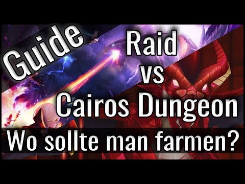 SUMMONERS WAR: Raid vs Cairos Dungeon | Wo sollte man farmen? (German / Deutsch)