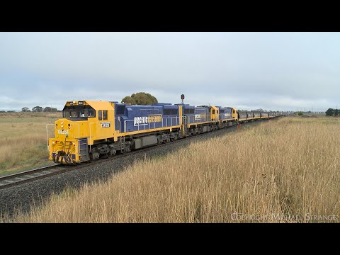 9146 Pacific National Broad Gauge Grain Train At Batesford (13/5/2022) - PoathTV Railways Vlog