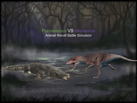 Purussaurus VS Allosaurus | Animal Revolt Battle Simulator