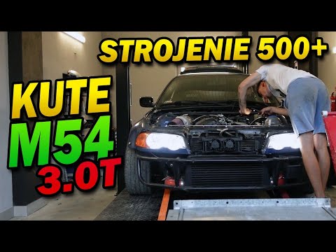 Turbo BMW E46 - Próba przekroczenia 500HP na aluminiowym bloku m54 - EMU BLACK, BOOST 1.5BAR