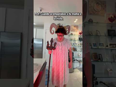 Cuando acompañaba a mi mamá a una visita.
