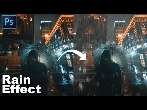How to Create Rain Effect | Easy | Photoshop Tutorial