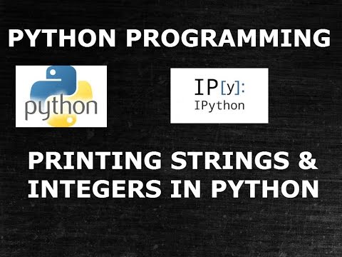 Python Programming Printing Strings Integers Analytics University