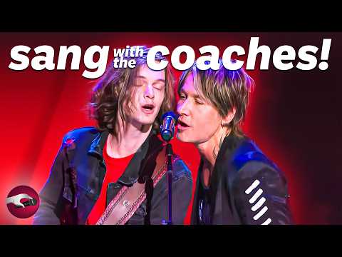 The Coaches RAN On Stage To Sing With These STAR Singers!