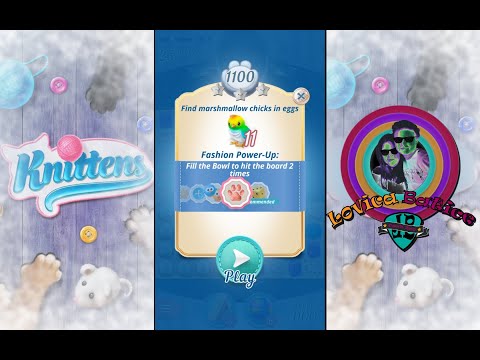 Knittens - Sweet Match 3 Puzzles & Adorable Kittens - Level 1096 - 1100 - Gameplay