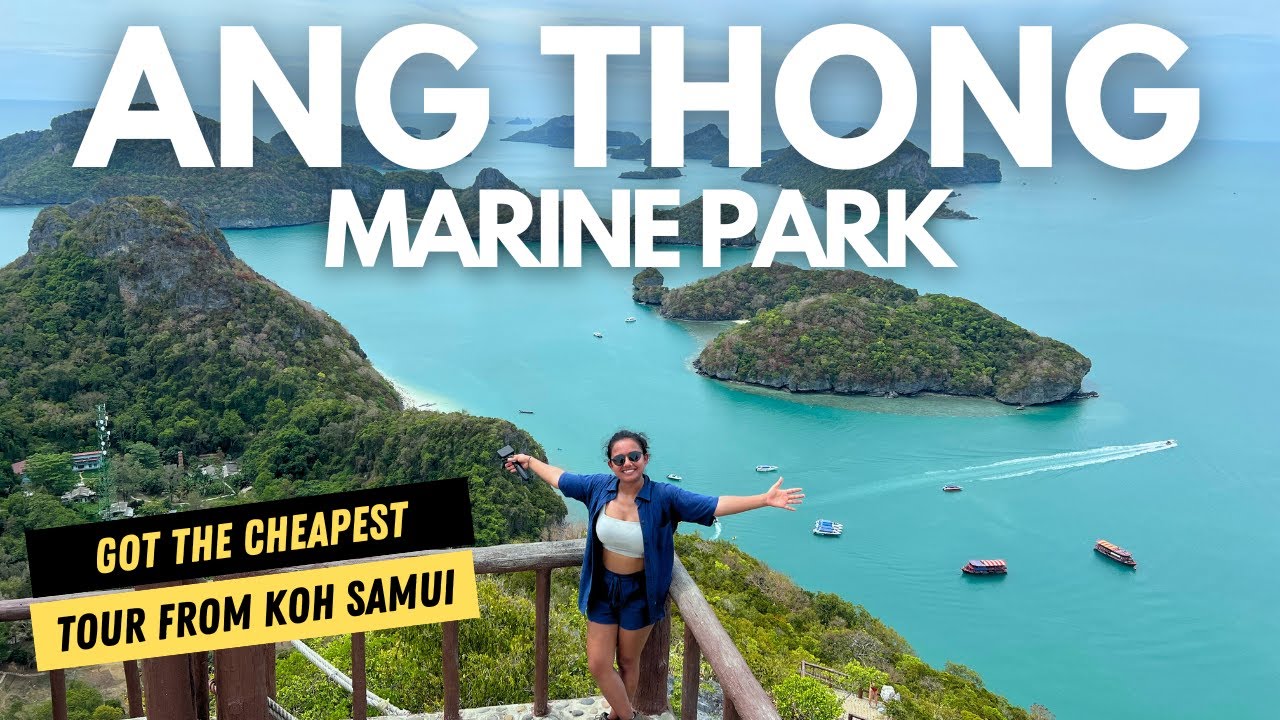 Experience the captivating adventure of a tourist exploring Mu Ko Ang Thong National Marine Park in this riveting video.
