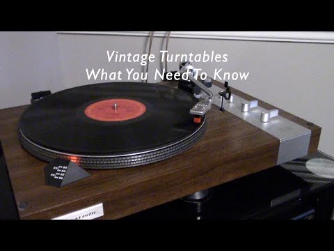 Vintage Turntables - What You Need To Know